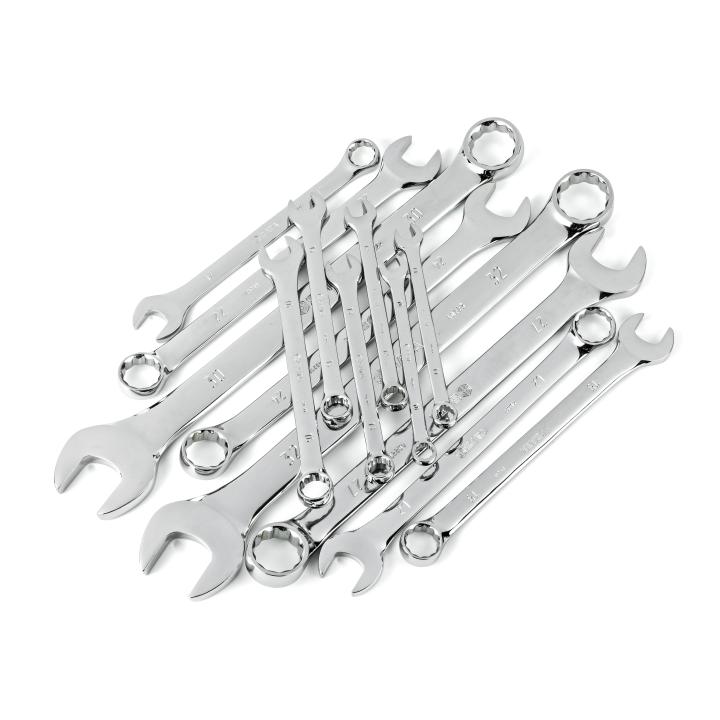 Image of 14 Pc. 12 Point Metric Combination Wrench Set - SATA