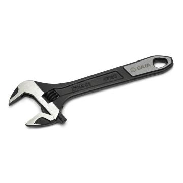Image of Black Oxide Extra-Wide Jaw Adjustable Wrenches - SATA