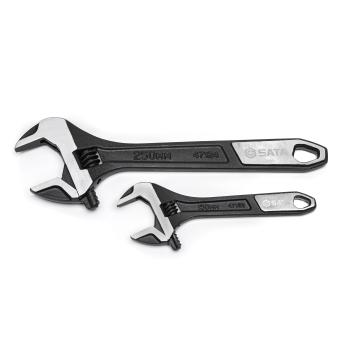 Image of 2 Pc. Wide Jaw Adjustable Wrench Set - SATA